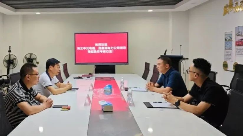 湖北中元電力科技、晟鑫源電力工程領導蒞臨我司考察交流